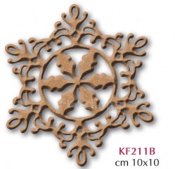 Dekorace MDF - Vločka 