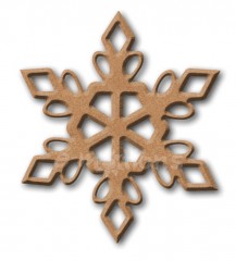 Dekorace MDF - Vločka 10x10cm