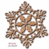 Dekorace MDF - Vločka 20cm