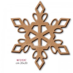 Dekorace MDF - Vločka 20x20cm