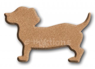Dekorace MDF - Pejsek 10x6,4cm
