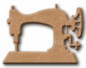 Dekorace MDF - Šicí stroj 9,4x7cm