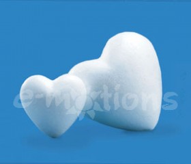 Srdce polystyren 9cm