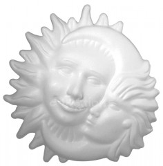 Slunce a měsíc polystyren 26cm