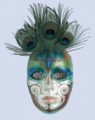 Forma - Benátská maska 15x22cm, 2-dílná, dutá