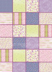 Filc s potiskem 50x70 - Patchwork