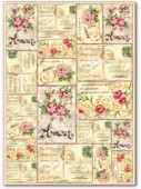 Filc s potiskem 50x70 - Dopisy - Amour