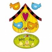 Filc s potiskem 15x21 - Ptačí domeček Baby Bird