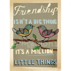 Filc s potiskem 15x21 - Friendship