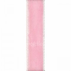 Sametová stuha šíře 1cm, 2m - světle růžová (baby pink)