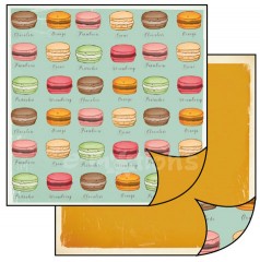Scrapbook papír oboustr. - Makarony - retro