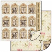 Scrapbook papír oboustr. - Korzety - viněty