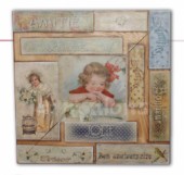 Découpage papír 70x50cm - Staré pohlednice
