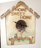 Découpage papír 70x50cm - Ptáčci a hodiny