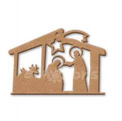 Betlém MDF 20x14cm 
