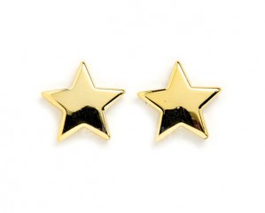 Hvězdičky 2,2cm, 12ks - brilantní zlatá