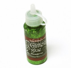 Glitrové lepidlo 40ml - světle zelené