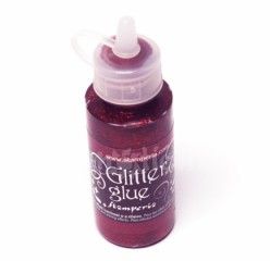 Glitrové lepidlo 40ml - tmavě červené