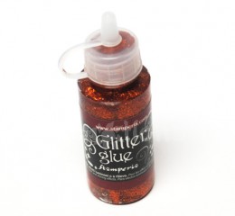 Glitrové lepidlo 40ml - červená měď