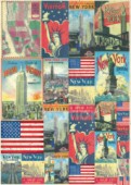 Filc s potiskem 50x70 - New York 