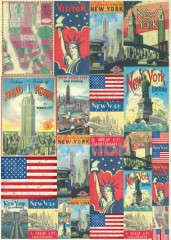 Filc s potiskem 50x70 - New York 