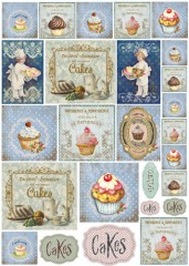 Filc s potiskem 50x70 - Cakes