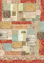 Filc s potiskem 50x70 - Partitury
