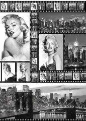 Filc s potiskem 50x70 - Marylin