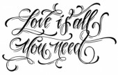 Razítko akrylové 11x7cm - Love is all you need