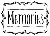 Razítko akrylové 7x5cm - Memories