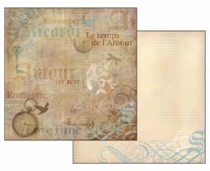 Scrapbook papír oboustr. - Le temps de l'Amour