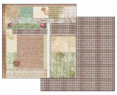 Scrapbook papír oboustr. - Ruční písmo/ metr