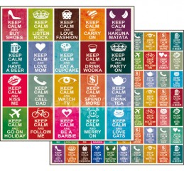Scrapbook papír oboustr. - KEEP CALM