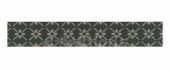Washi páska 1cm x 10m - černá s drobnými kvítky
