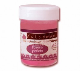 Prachová barva perleťová - růžová (fuchsiová)