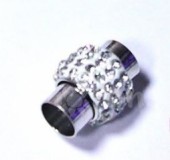 Magnet. zapínání šatonové 8mm - crystal