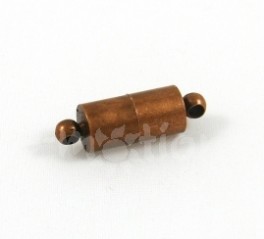 Magnetické zapínání, 19x6mm, staroměď
