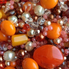 Perle - mix ORANŽ, ramš