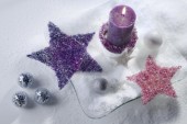 Deko-perličky Mix: kulaté a oválné - lila
