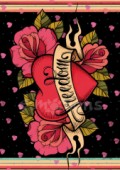 Filc s potiskem 15x21 - Freedom Heart
