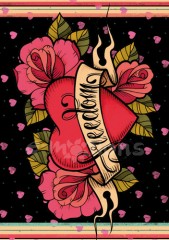 Filc s potiskem 15x21 - Freedom Heart