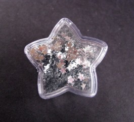 Glittery hvězdičky stříbrné