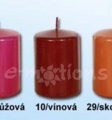 Svíčky válec vínové 4ks