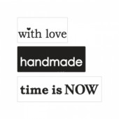 Reliéfní podložky: with love, handmade, time is NOW