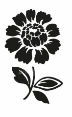 Reliéfní podložka: Kytka