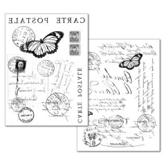 Transferové papíry A4 - CARTE POSTALE, 2ks