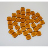Mozaika skleněná 8x8mm - OKROVÁ průhledná
