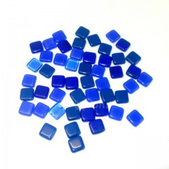 Mozaika skleněná 8x8mm - MODRÁ MIX neprůhledná a průhledná